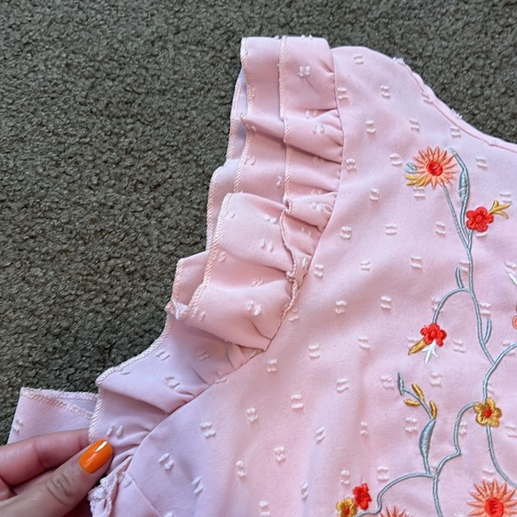 Pink Embroidered Top - Picture 4 of 4